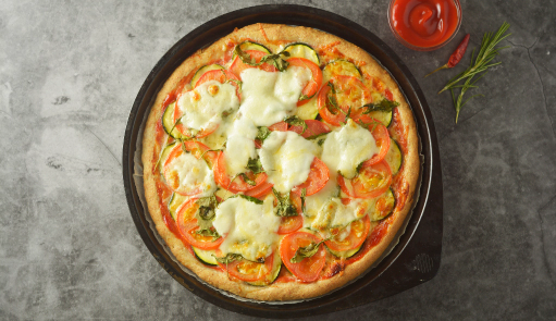 pizza végétarienne à Epinal